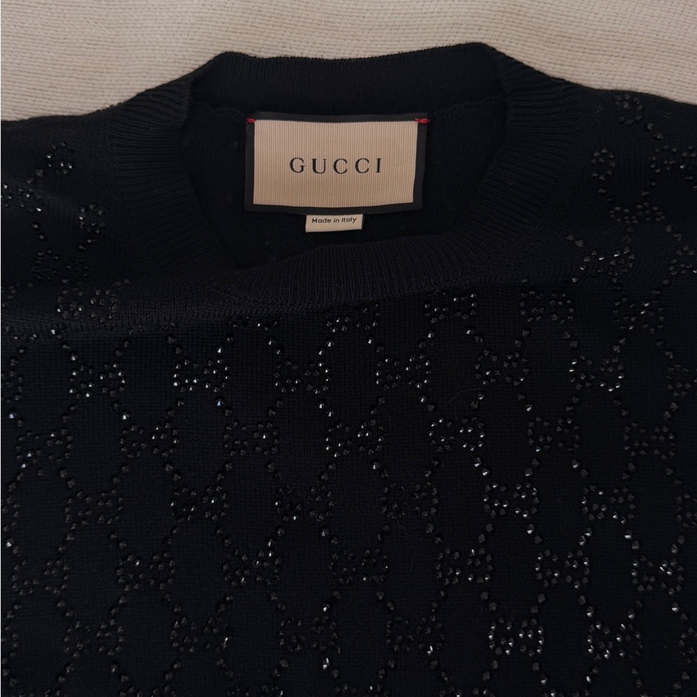 Gucci Black Patterned Sweater - image 2